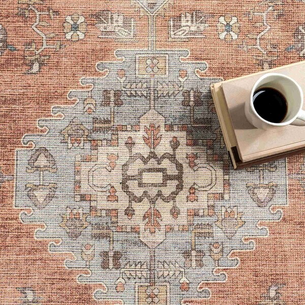 Daleyza Cotton Medallion Area Rug 4ft X 6ft